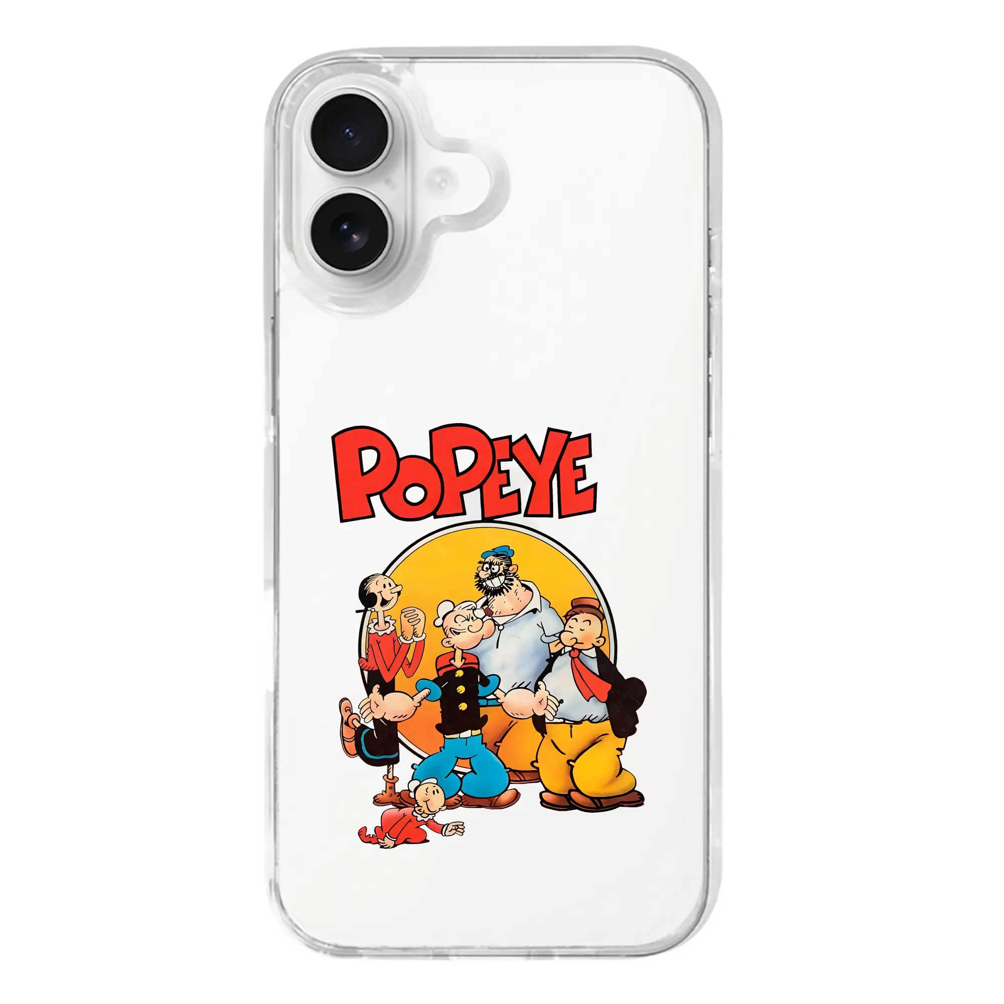 ポパイ グッズ ポパイ - iPhone 17シリーズ 透明スマホケース – 薄型・耐衝撃・精密フィット保護カバー